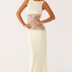 Butter Yellow Lace Dress